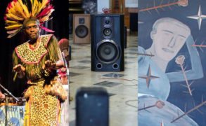 Percusión y danza africana en Colonia, 3ra Bienal de Montevideo y Nosotros y el cine en Espacio de Arte Contemporáneo