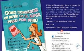 Lanzamiento del libro Cómo conseguir un novio en el súper, paso por paso: jueves 12/12